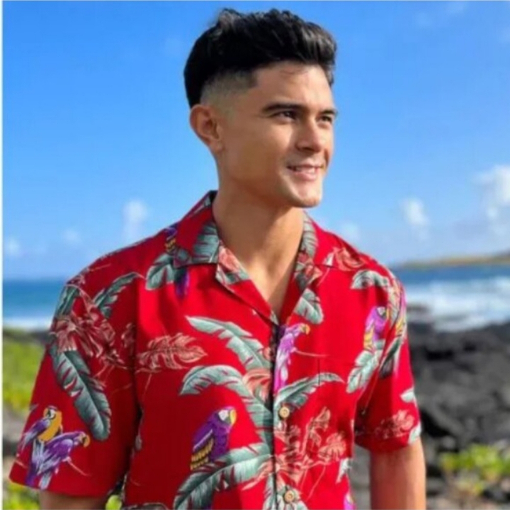 Paradise Found Hawaiian Short Sleeve Jungle Bird Magnum PI Button Down Shirt 4XL - Picture 12 of 13